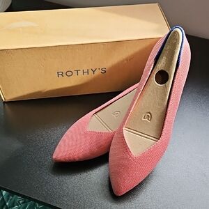 Rothy's The High Point Tulip Pink Comfort Heels